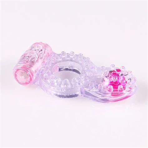 cock ring butterfly ring stretchy delay penis ring dual vibrating cock vibration condom ring