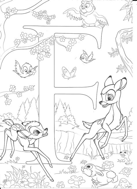Printable Disney Alphabet Coloring Pages Rainateellis