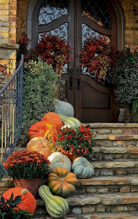 40 Easy And Creative Fall Porch Decorating Ideas Fall