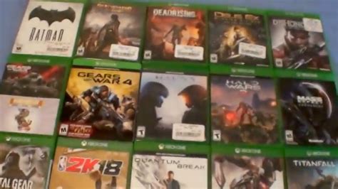 Xbox One Video Game Collection 2018 Youtube