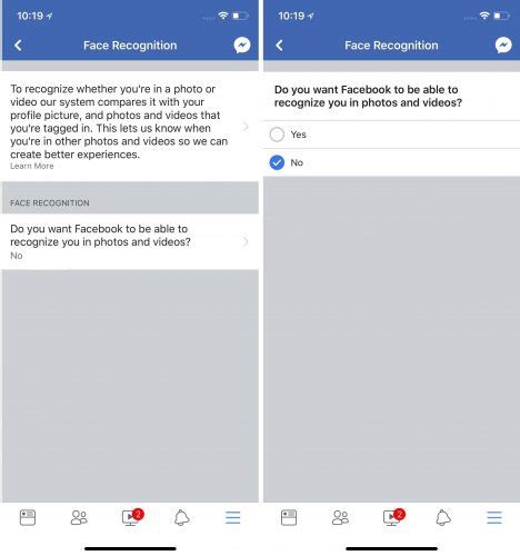 how to turn off facebook s expanded facial recognition features