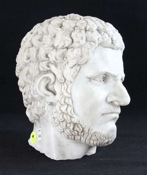 Lot Detail Carved Italian Marble Head Of Roman Emperor