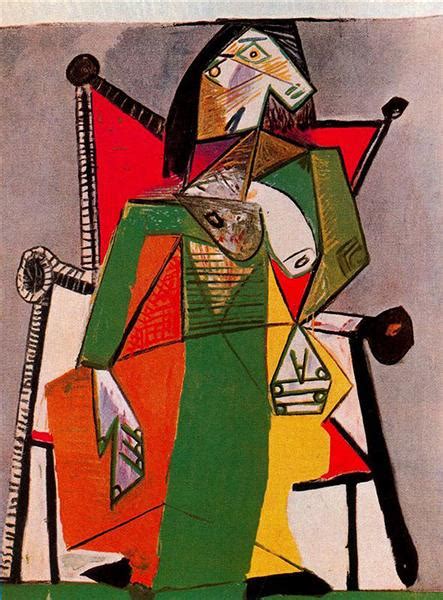 Woman Sitting In An Armchair Pablo Picasso Wikiart Org