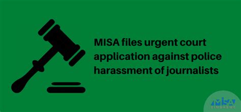 Misa Files Court Application Against Police Harassment Of Journalists Misa Regional