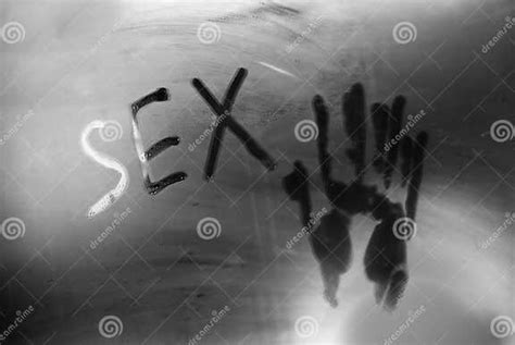 Concept Photo Of Sex In The Bathroom Inscription Stock Image Image