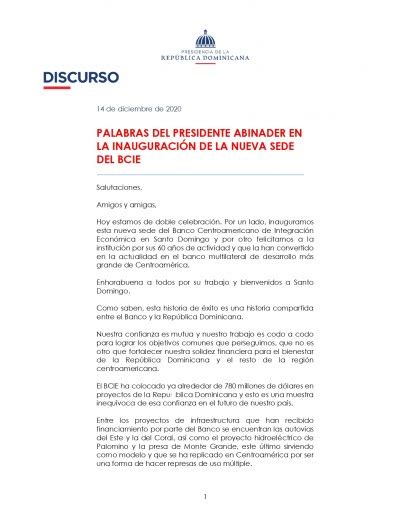 Ejemplo De Carta Dirigida Al Presidente De La República Dominicana