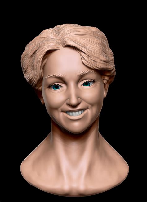 Female Head 3d Study By Konstantin · Puttyandpaint