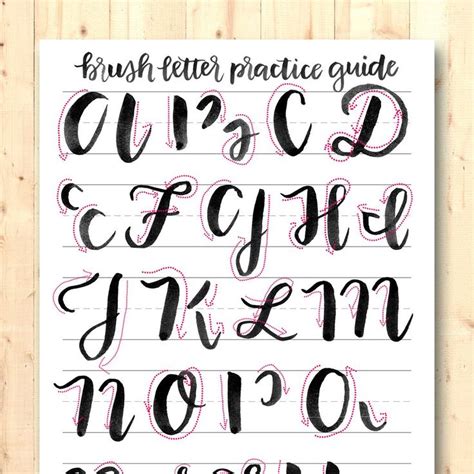 Comprehensive Brush Letter Practice Guide Improve Your Handwriting