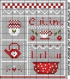 .de croix moderne mur de cuisine suspendu décoration murale de cuisine crossstitch cadeau xstitch modèle il s'agit d'un ensemble pour la broderie de point de croix. Grilles gratuites / free pattern Cross Stitch on Pinterest | Bonheur, Cross Stitch Patterns and ...