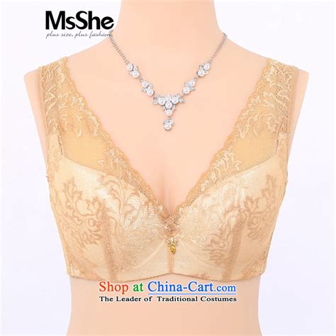 Msshe2015 New V Gather Full Cup Thin Large Bra Thick Mm Lace Embroidery