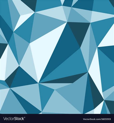 Blue Polygon Abstract Triangle Background Vector Image