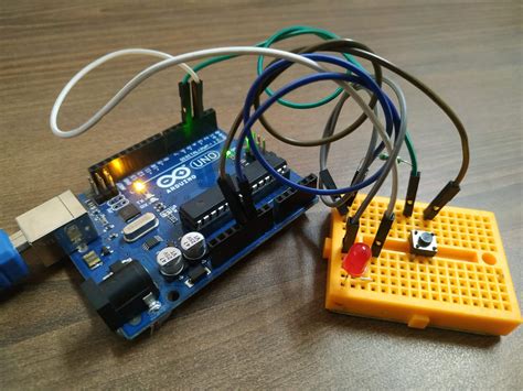 Push Button With Arduino Tutorial Arduino Button Interface
