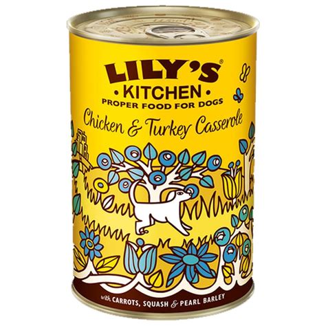 Lilys Kitchen Adult Chicken And Turkey Casserole Dog Food 400g