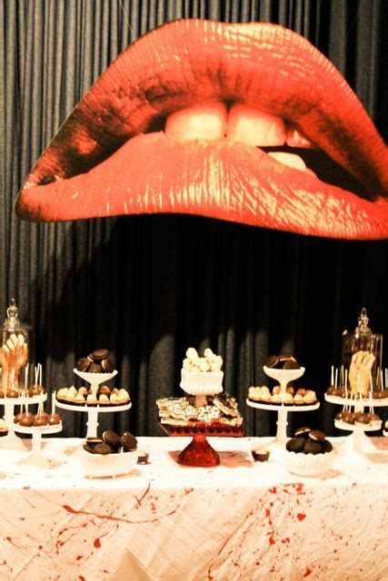 rocky horror picture show dessert buffet horror party horror themed party rocky horror picture