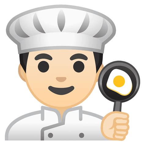 Man Cook Emoji Clipart Free Download Transparent Png Creazilla