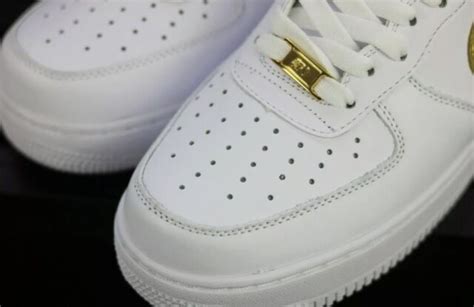 Nike Af1 Replacement Lace Tags Shoe Badge Air Force Ones Gold Dubraes ⚡