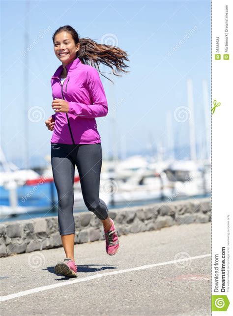 Woman Running Stock Photo Image Of Female Beautiful