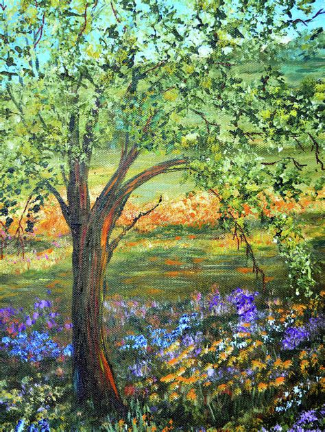 Serene Meadow Painting By Kathy Symonds