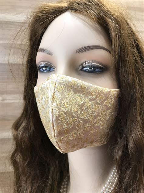 Bridal Face Mask Brides Maid Wedding Mask Gold Filtered Etsy