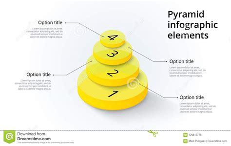 Business Process Chart Infographics With 4 Step Segments Isometric 3d