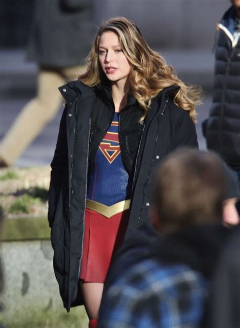 Melissa Benoist On Set Of Supergirl 36 Gotceleb