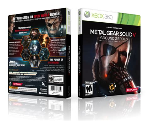 Metal Gear Solid V Ground Zeroes Xbox 360 Box Art Cover By Lastlight