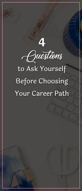 4 Questions To Ask Yourself Before Choosing Your Career Path Classy