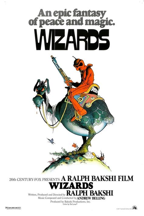 Wizards 1977 Ralph Bakshi Movie Posters Animated Movie Posters