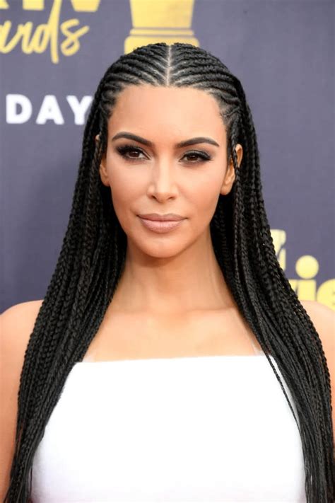 Kim Kardashian Rocks Cornrows And Crop Top At 2018 Mtv Movie And Tv Awards