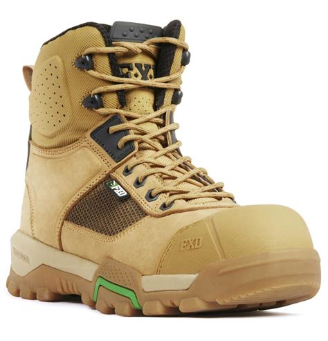 fxd 6 0 hi cut safety zip work boots thread and ink thread and ink workwear