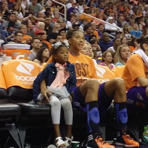 Candace Parker And Her Daughter Lailaa Williams At The 2014 Wnba All
