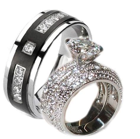 Https://tommynaija.com/wedding/build Your Own Cz Wedding Ring Set