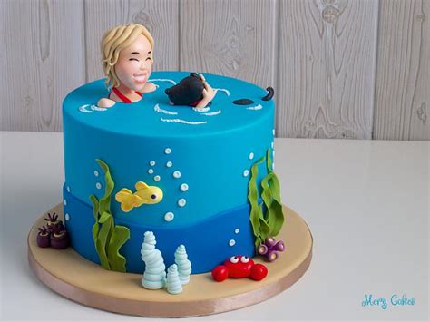 Swimming In The Sea Cake Decorated Cake By Mery Cakes CakesDecor