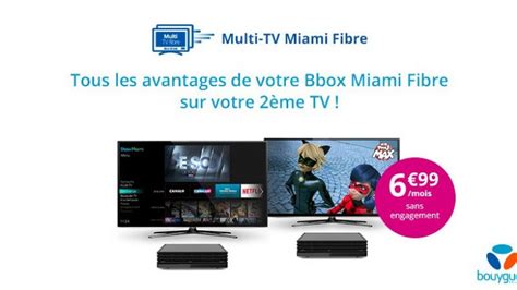 Elle n'est pas encore bien répandu et bouygues aura sans doute à coeur de corriger le tir si plusieurs clients lui remontent l'information. Bouygues Télécom lance le Multi TV pour la Bbox Miami ...
