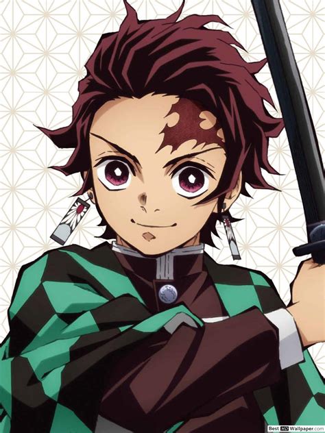 You can set it as lockscreen or wallpaper of windows 10 pc, android or iphone mobile or mac book background image. Demon Slayer - Kamado Tanjirou HD wallpaper download