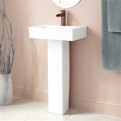 Modern Pedestal Sinks For Small Bathrooms Photos Cantik