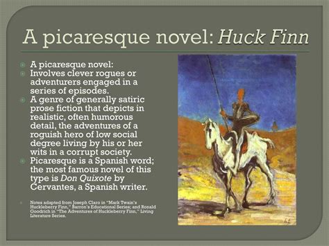 Ppt A Picaresque Novel Huck Finn Powerpoint Presentation Free