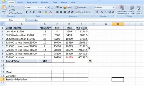 The data in table 1 is adapted from statistics. Mean, variance & SD for grouped data - YouTube