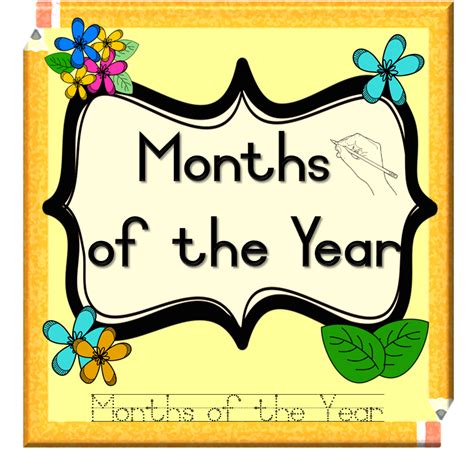 Months Of The Year To Trace Teacha