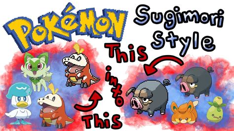 Turning Gen 9 Pokemon Into Sugimori Style Pixel Art Youtube