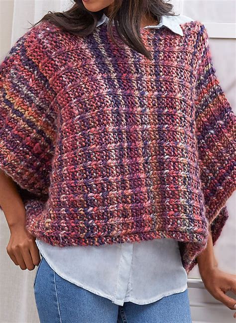 Completely free knitting patterns and free crochet patterns online. Modern Poncho Knitting Patterns | In the Loop Knitting