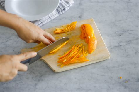 We've got the magic formula. orange zest strips