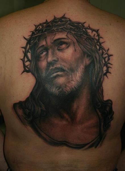 Back Jesus Religious Tattoo By Corpus Del Ars