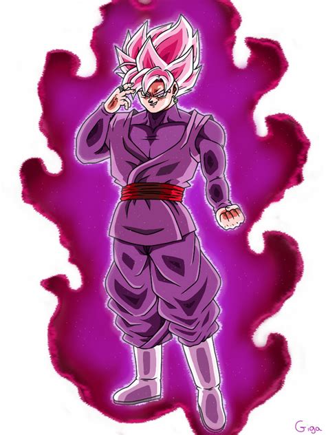 Goku Black Rose With Aura By Gigagoku30 On Deviantart