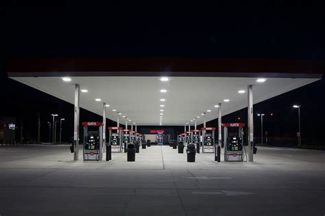 Led Canopy Lights Outdoor Ceiling Lights For Gas Stations Drive