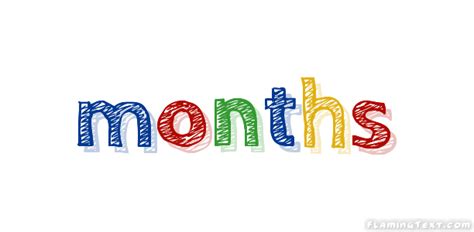 Months Logo Free Logo Design Tool From Flaming Text