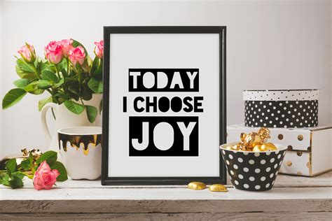 Joy Print Joy Sign Today I Choose Joy Joy Poster Printable Etsy