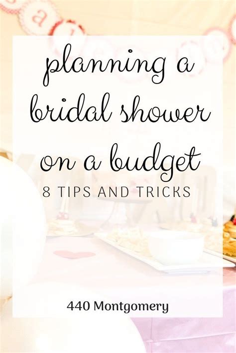 Planning A Bridal Shower On A Budget Parties By Tanea Unique Bridal