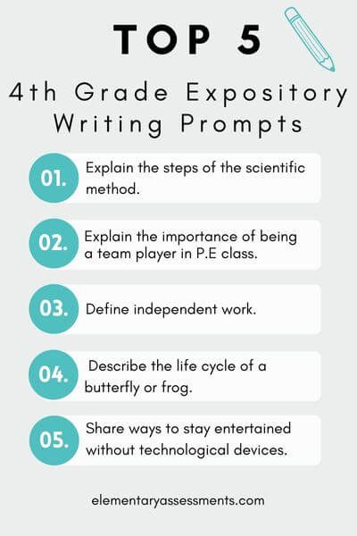 Expository Writing Prompts For 4th Grade 41 Terrific Ideas