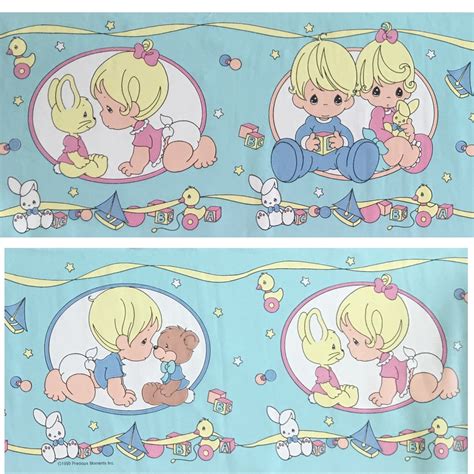Vintage Precious Moments Wall Border Peel And Stick Babies Collection